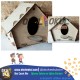 3-12 Yaş Ahşap Kuş Evi Maketi Atölye Kiti 3D Demonte