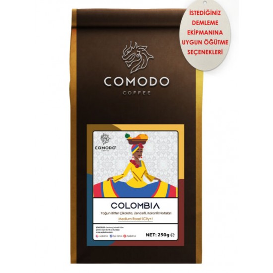 Comodo Coffee Colombia Single Origin Çekirdek Kahve 250 gr