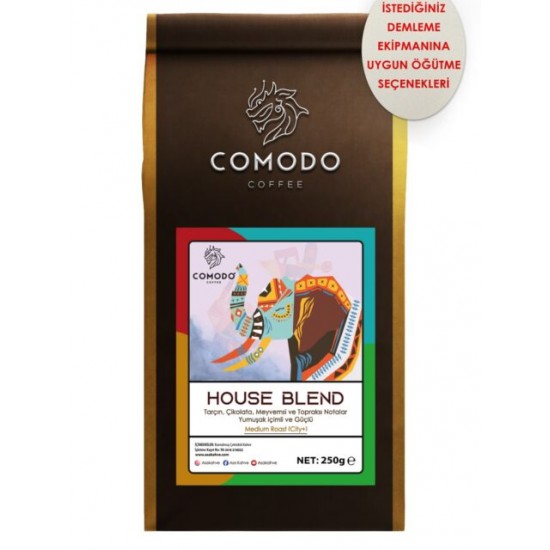 Comodo Coffee House Blend Çekirdek Kahve 1000 gr 