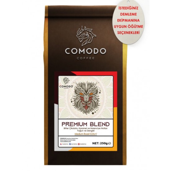 Comodo Coffee Premium Blend Çekirdek Kahve 500 gr 