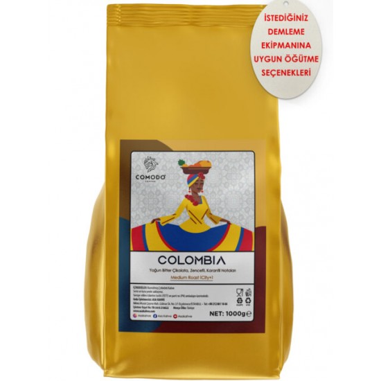 Comodo Coffee Colombia Single Origin Çekirdek Kahve 1.000 gr