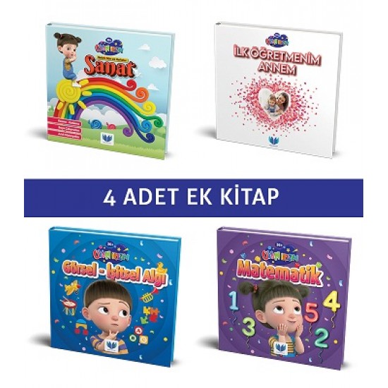 Mavi Kitap İlk Öğretmenim Annem ile Oyun İkizim (16'lı Eğitim Seti) 4-5-6 Yaş 