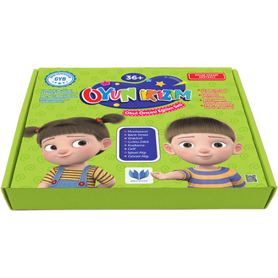 Mavi Kitap İlk Öğretmenim Annem ile Oyun İkizim (16'lı Eğitim Seti) 4-5-6 Yaş 