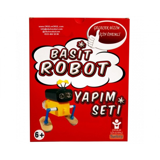 5-12 Yaş Basit Robot Yapım Seti Stem Atölye Kiti