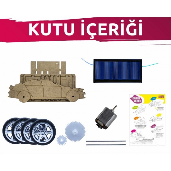 5-12 Yaş Güneş Enerjili Araba Stem Atölye Kiti