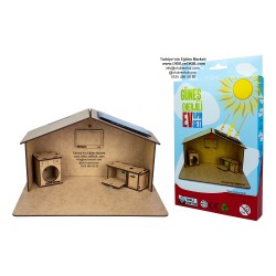 5-12 Yaş Güneş Enerjili Ev Yapım Seti Stem Atölyesi