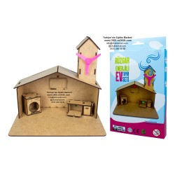 5-12 Yaş Rüzgar Enerjili Ev Yapım Seti Stem Atölyesi